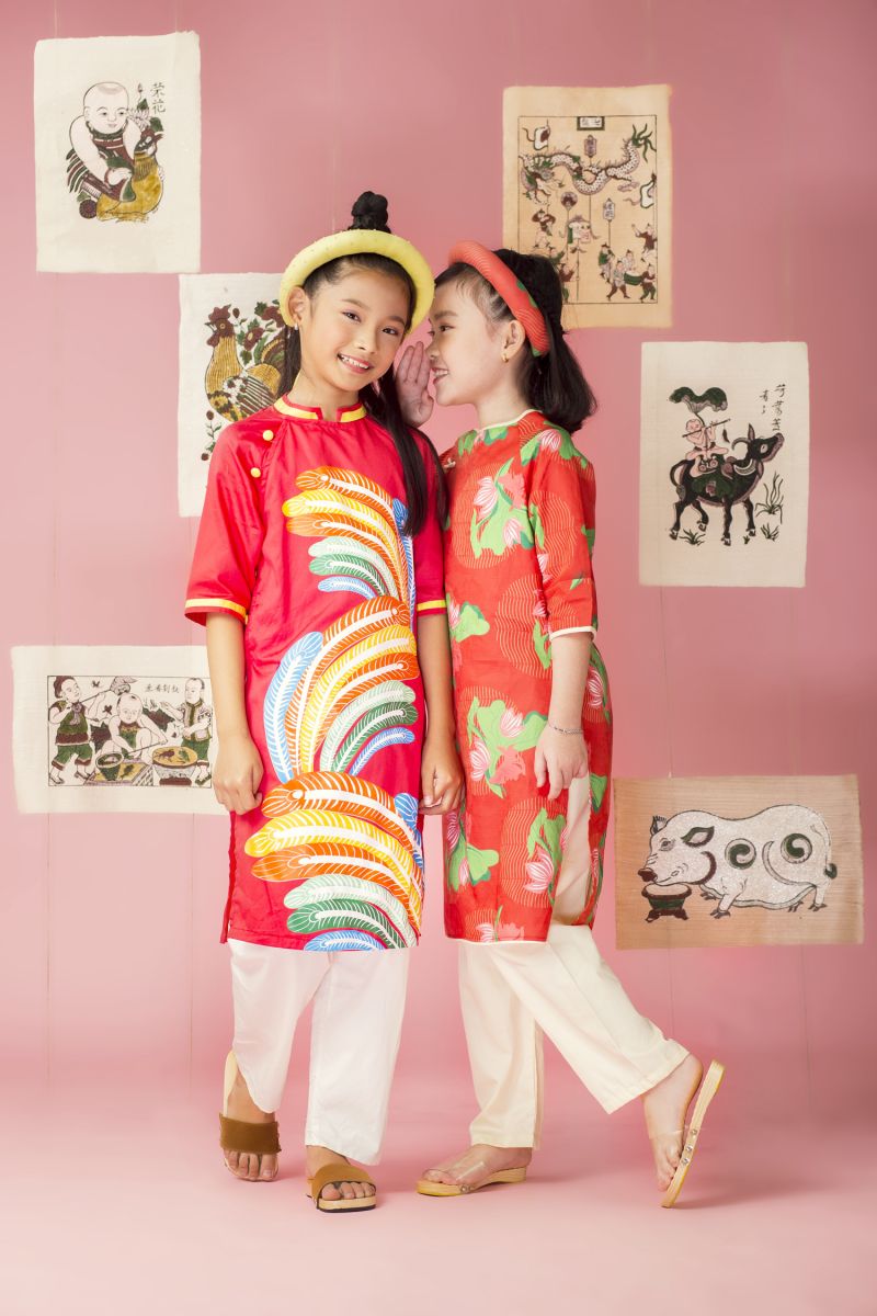 BST thời trang áo dài trẻ em Skabella